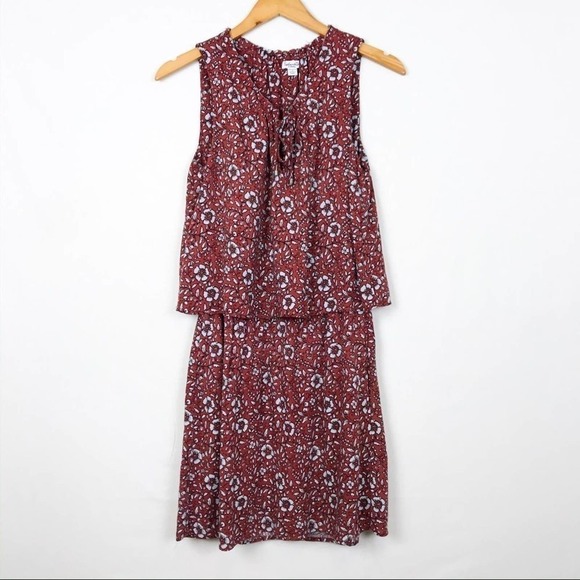 Splendid Red & blue Floral Tank Dress XS X-Small - Picture 2 of 7